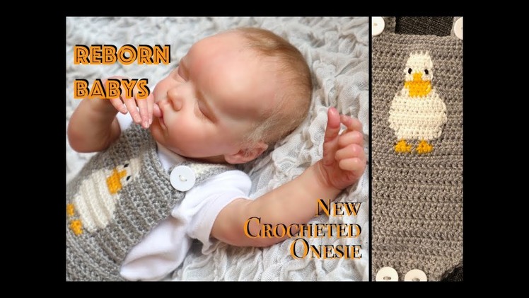 REBORN BABY ELLAS NEW CROCHET ONESIE!