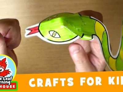 Snake Finger Puppet Craft for Kids | Maple Leaf Learning Playhouse