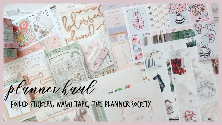TEMPT ME TUESDAY ll PLANNER HAUL ll THE PLANNER SOCIETY, SIMPLY GILDED, AND STICKERS