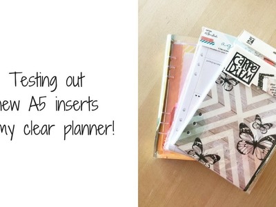 Testing out new A5 planner inserts!