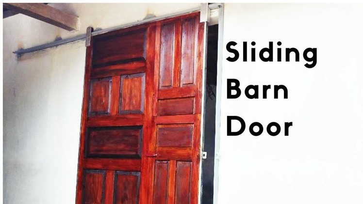 The 25$ DIY Sliding Barn Door from 3 Old Door - Easy DIY Project