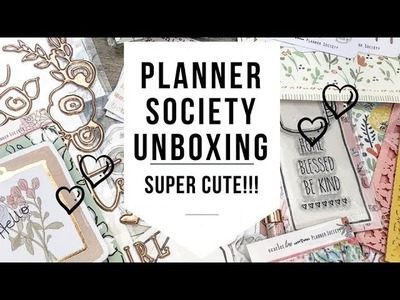 UNBOXING | SUPER CUTE  | AUGUST | PLANNER SOCIETY