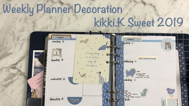 Weekly Planner Decoration - kikki.K Sweet 2019
