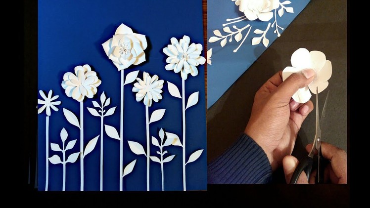DIY flowers design  birthday Card-Paper Crafts-Handmade Craft