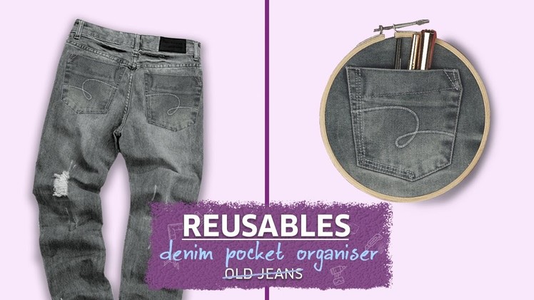 DIY: How to Reuse Your Old Jeans | Trendy Denim Pocket Organiser | MissMalini