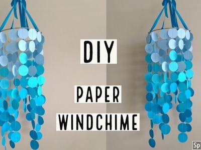 DIY | PAPER OMBRE WINDCHIMES | home decor ideas