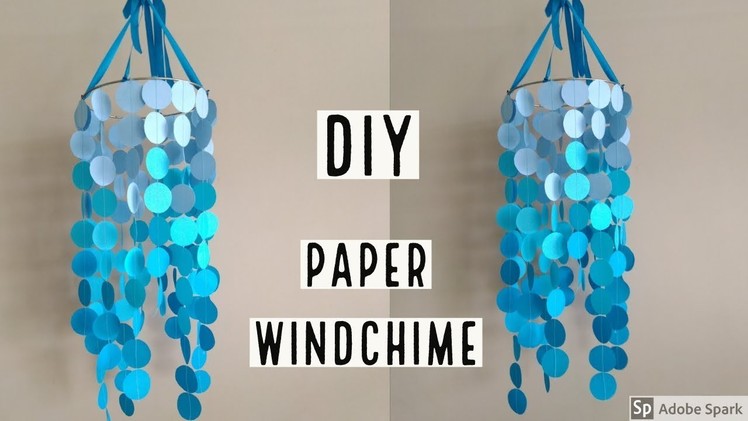 DIY | PAPER OMBRE WINDCHIMES | home decor ideas