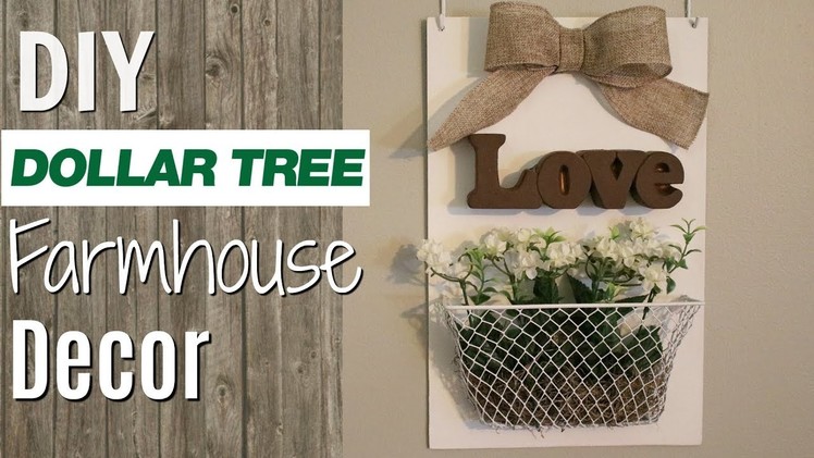 Dollar Tree Farmhouse Wall Decor | DIY Farmhouse Home Decor