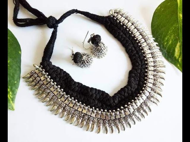 Latest Black Thread Necklace Jewelry Designs | Black Thread chain models