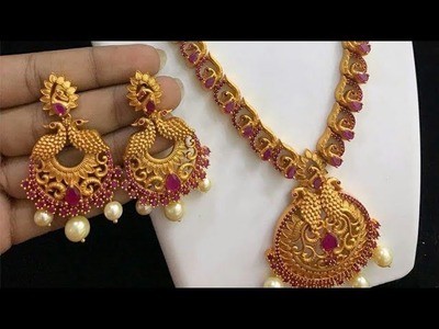 Latest Design jewelry for sarees.Traditional