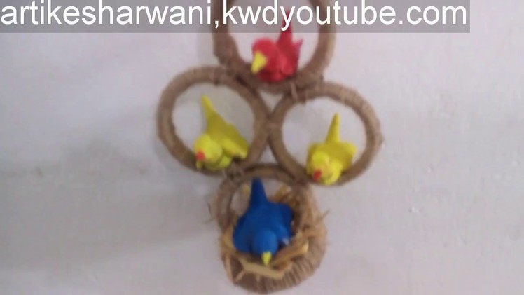 Make beautiful bird nest.Jiya craft