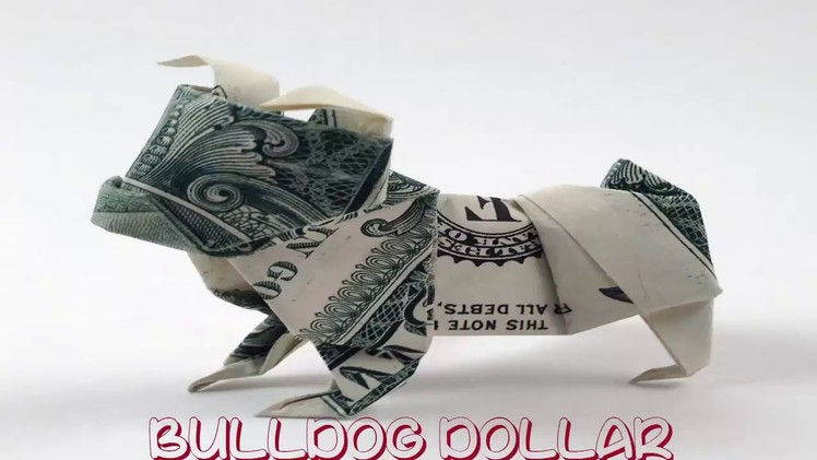 Origami Money Dollar -  Bulldog - Origami Easy