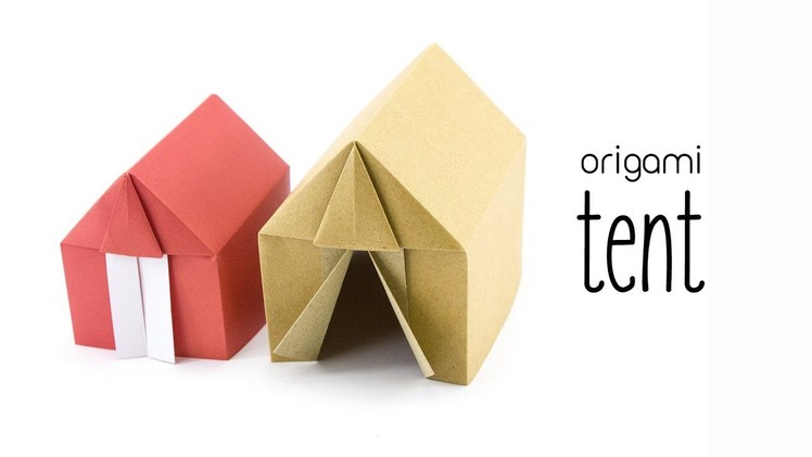 Origami Tent or House Tutorial - Paper Kawaii