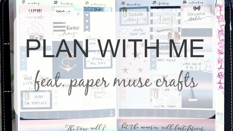 PLAN WITH ME FEAT  PAPER MUSE CRAFTS | Capture Moments