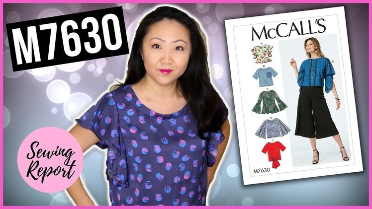 Sew With Me! McCall's M7630 Misses' Tops ???? Easy Sewing Pattern | SEWING REPORT