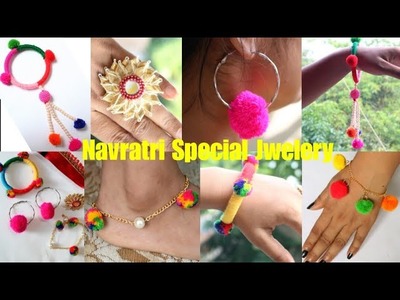 6 DIY Navratri Jwellery- Easy to make at home| Navratri special Ornaments|Handmade Jewelry|#jwelery