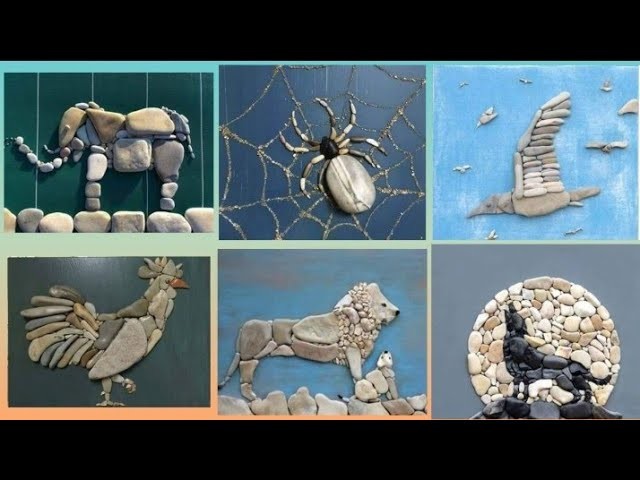 Best Stone craft ideas | Home decorations with stones art designs | kids art and craft |