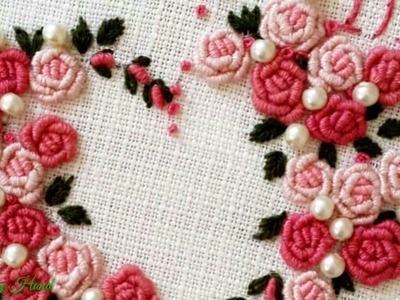Bullion Knots Embroidery Designs | Bullion Knots Flower Design | Bullion Knots Stitch