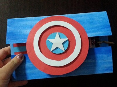 Captain America Themed Birthday Card