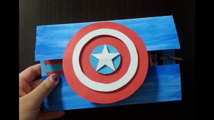 Captain America Themed Birthday Card