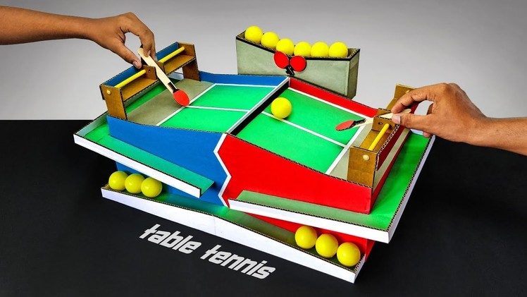 DIY Amazing Table Tennis Multiplayer Game From Cardboard