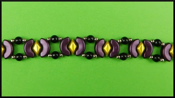 DIY | Beaded Bracelet with Gemduos and Arcos Beads | Jewelry | Perlen Armband Schmuck