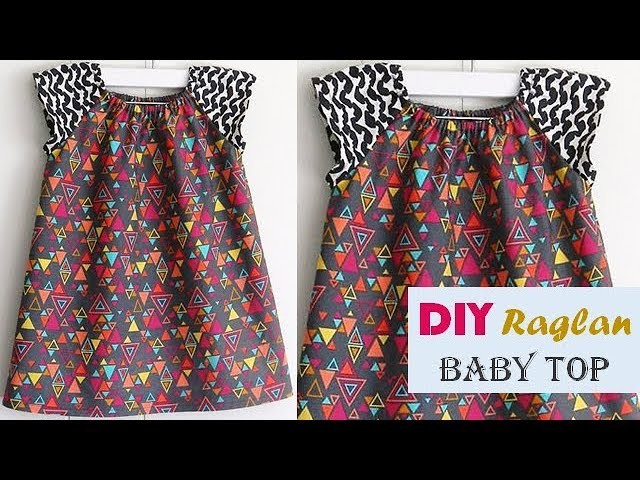 DIY Designer Raglan Baby Top Cutting And Stitching Full Tutorial