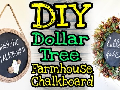 Dollar Tree DIY Farmhouse Decor. DIY Dollar Tree Chalkboard