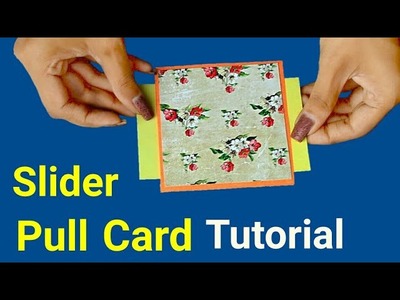 Easy Card for scrapbook | DIY Slider Pull Card |