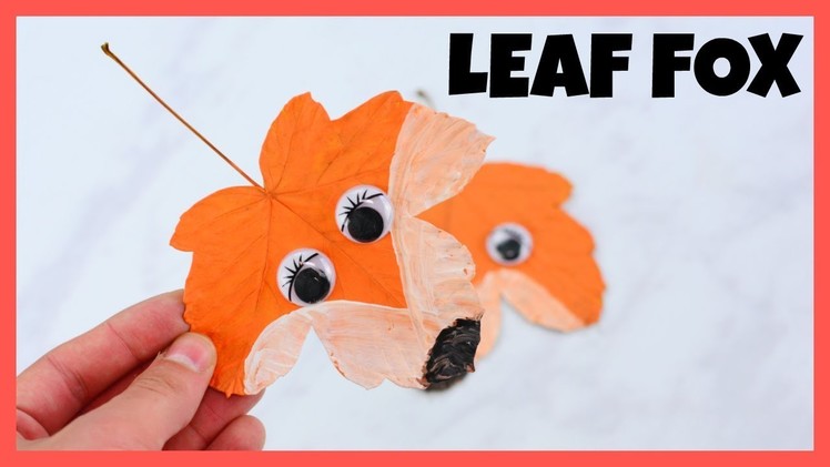 Fox Leaves Craft - Fall crafts for kids