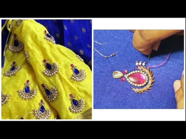 Hand Made Aari Work Designer Sleeves | Very Simple & Easy To Make