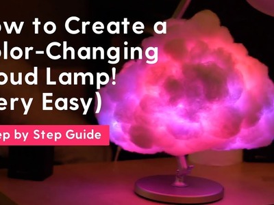 How to Create a Color-Changing Cloud Lamp! (VERY EASY)