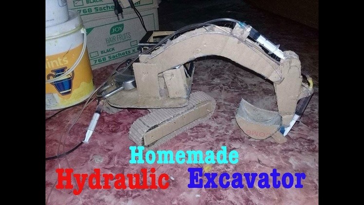 How to make a Hydraulic Excavator [JCB ] at home