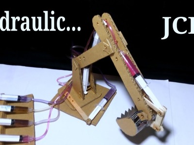 How to Make Hydraulic JCB From Cardboard HD Video