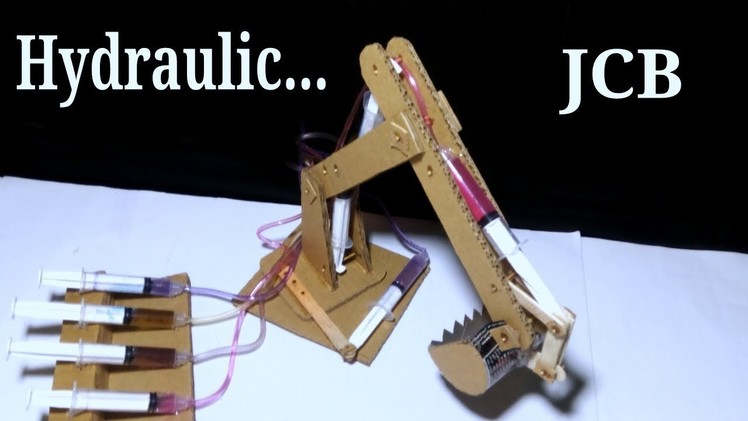 How to Make Hydraulic JCB From Cardboard HD Video