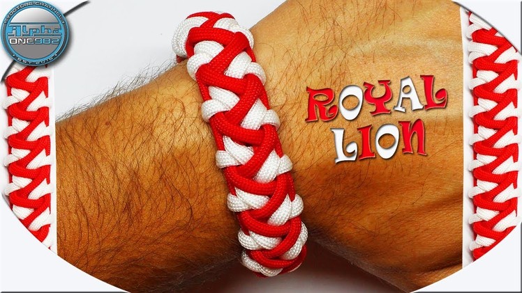 How to Make Paracord Bracelet Royal Lion DIY Paracord Tutorial for Beginners