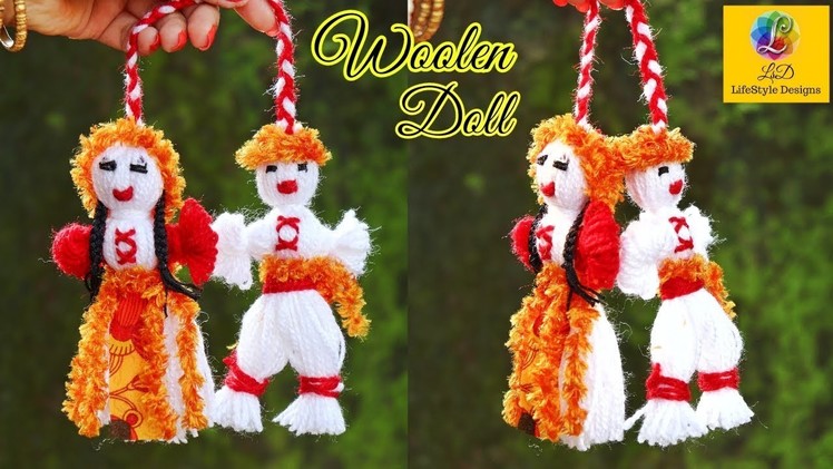 How to make wool yarn Doll step by step at home | DIY  woolen craft idea