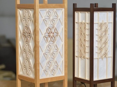 Japanese Woodworking, Lantern Build With Kumiko; Andon