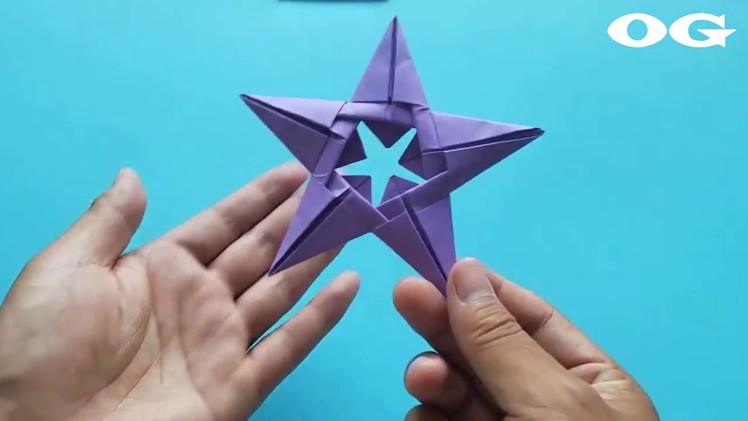Origami Five Pointed Star ⭐, Easy Origami Tutorial Seri