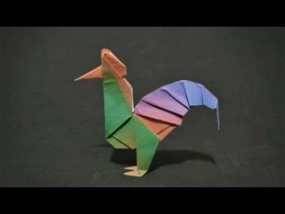 Origami Rooster ????, Easy Origami Tutorial Seri