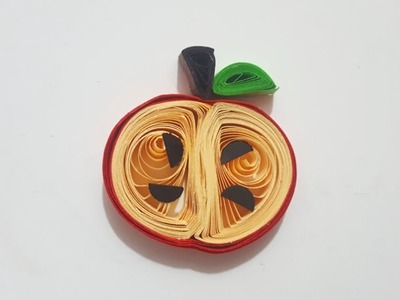Quilling Easy fruits Episode 1: How to make an apple . Easy Quilling Tutorial