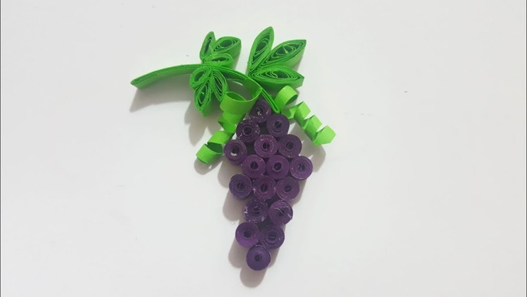 Quilling Easy fruits Episode 2: How to make a bunch of grapes. Easy Quilling Tutorial