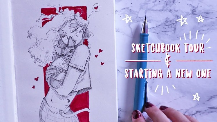 Sketchbook Tour #12 + breaking into a new one!