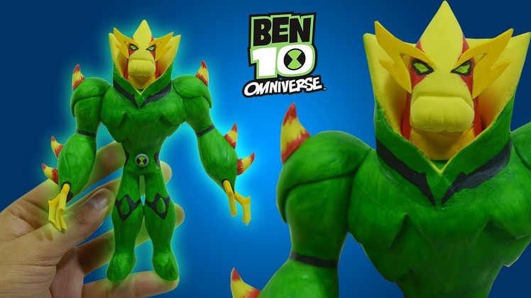 SWAMPFIRE FULLY BLOSSOMED | BEN 10 OMNIVERSE | Air Dry Clay Tutorial