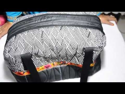 एक सप्ताह के लिए बड़ा बैग बनाये. HOW TO MAKE BIG SIZE DOUBLE ZIPPER TRAVEL BAG