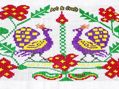 Traditional hand embroidery design by art & craft