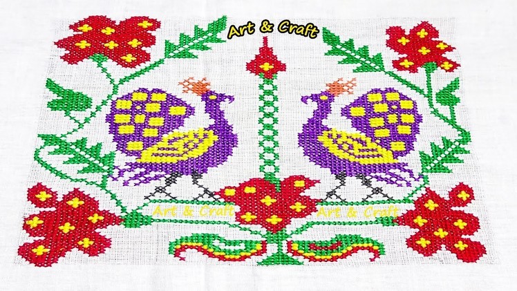 Traditional hand embroidery design by art & craft