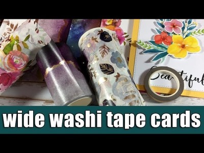 Wide washi tape cards | Altenew blog hop & giveaway