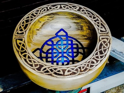 Woodturning a Celtic Knot Bowl