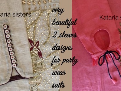 2 Beautiful sleeves designs for party wear suits